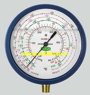 více o produktu - Manometr R7-220DS, R134a, 9886422, Refco (483.8136)